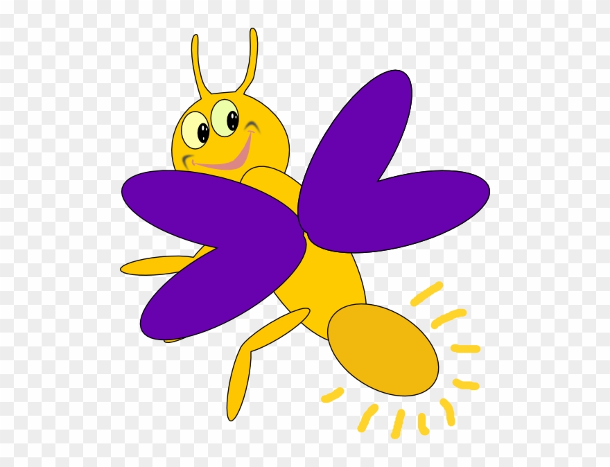 Lightning Bug Clipart - 2 Fireflies Clip Art - Png Download