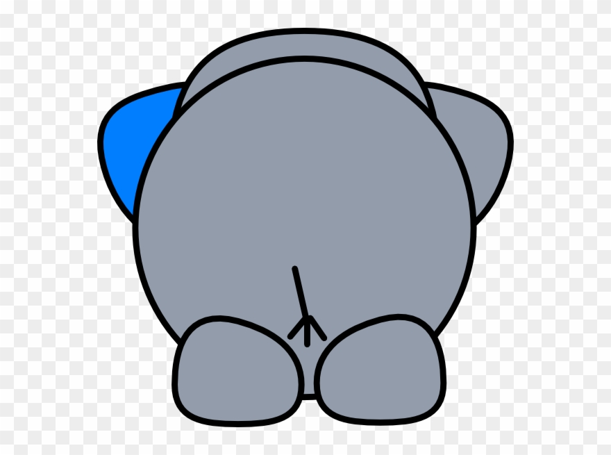 Elephant Clip Art At - Cartoon Elephant - Png Download