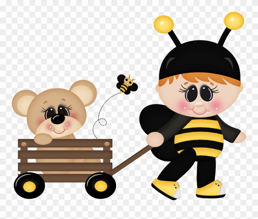 2 Borboletas & Joaninhas Bumble Bee Clipart, Clipart - Bee - Png Download