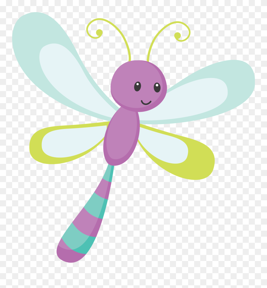 Butterfly Illustration, Sewing Art, Cute Art, Fun Crafts - Cute Dragonfly Clip Art - Png Download
