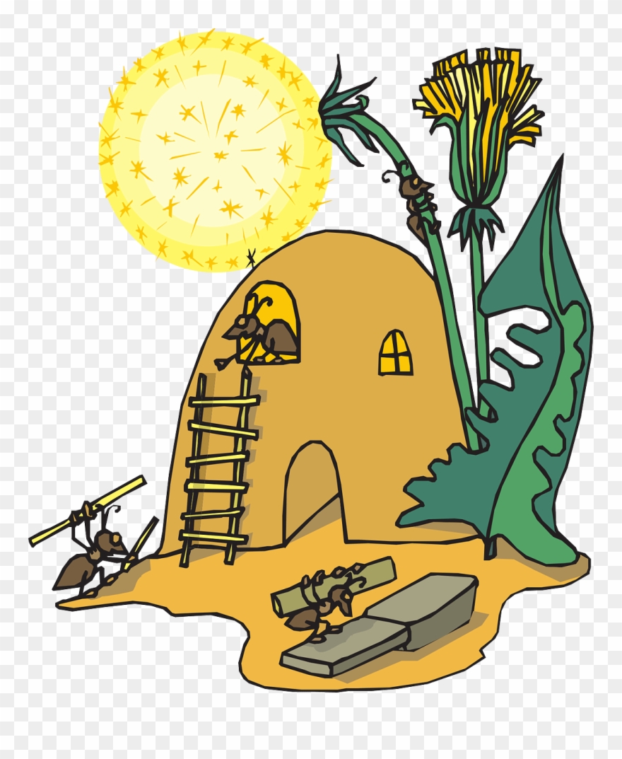 Clipart Houses Ants - Ant House Clipart - Png Download