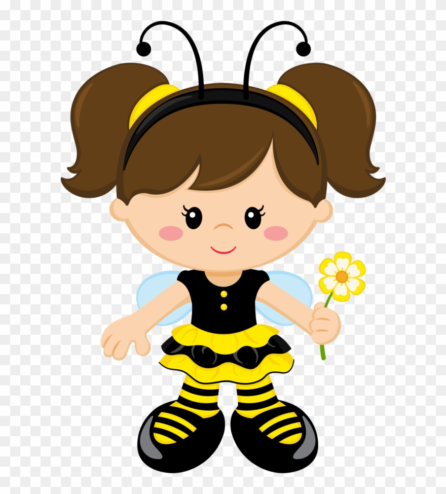 Bee Party, Ladybug, Paper Crafts, Diy Crafts, Cute - Menina Abelhinha Png Clipart