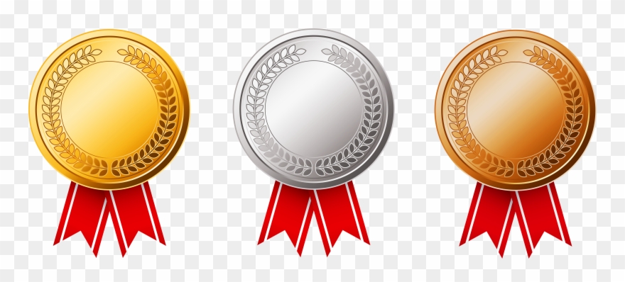 1990s And 200b Download Amd - Gold Silver Medal Png Clipart