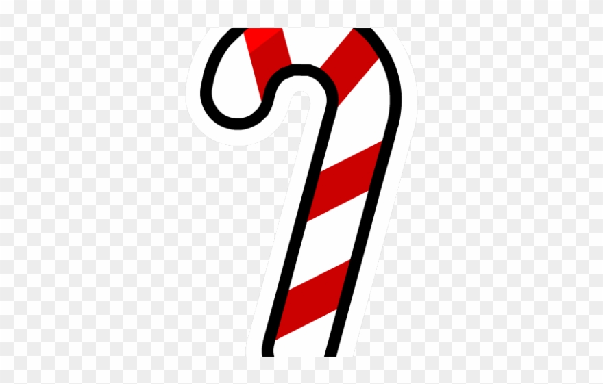Candy Cane Clipart Cartoon - Gingerbread House Candy Clipart - Png Download