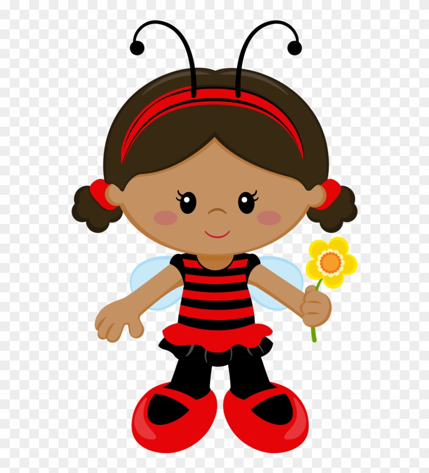 Say Hello, Clip Art, Lady Bug, Paper Dolls - Joaninha Desenho Png Transparent Png