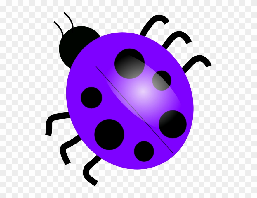 Beelte Clipart Purple - Dibujo De Una Mariquita - Png Download