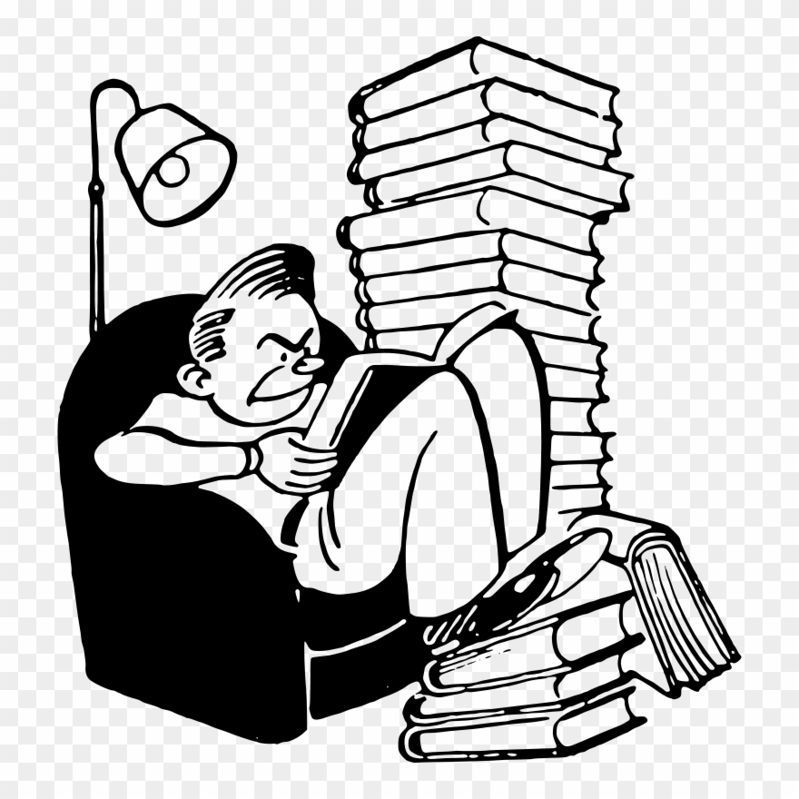 Art Literature Review - People Reading Books Clip Art - Png Download