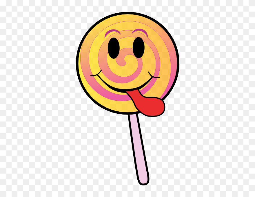 Candy Clip Art - Cartoon Lollipop - Png Download