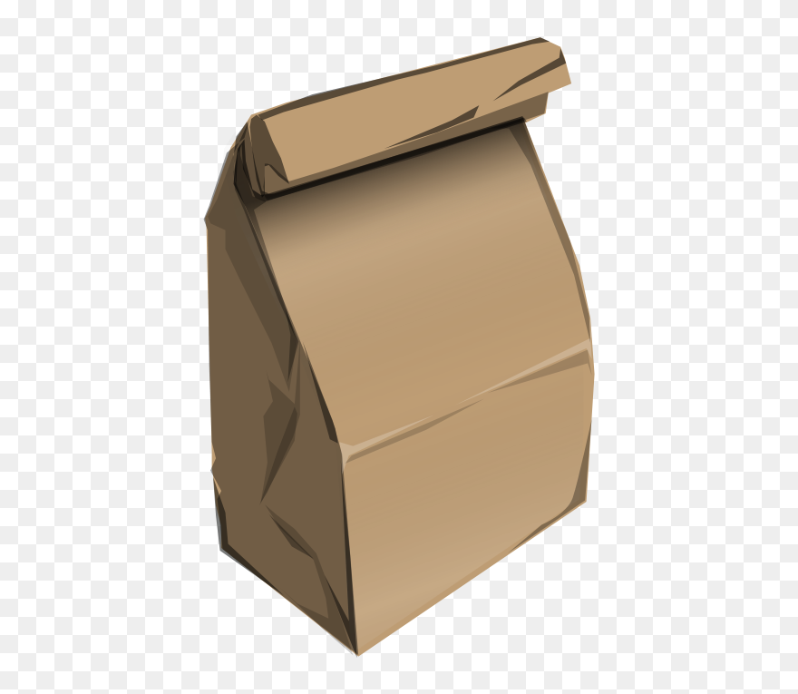 Vector Clip Art - Brown Paper Bag - Png Download