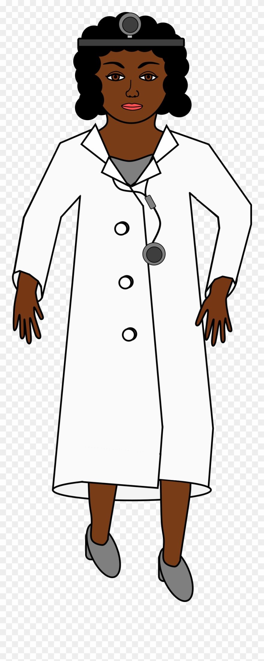 Clipart - Doctor With A Stethoscope - Png Download