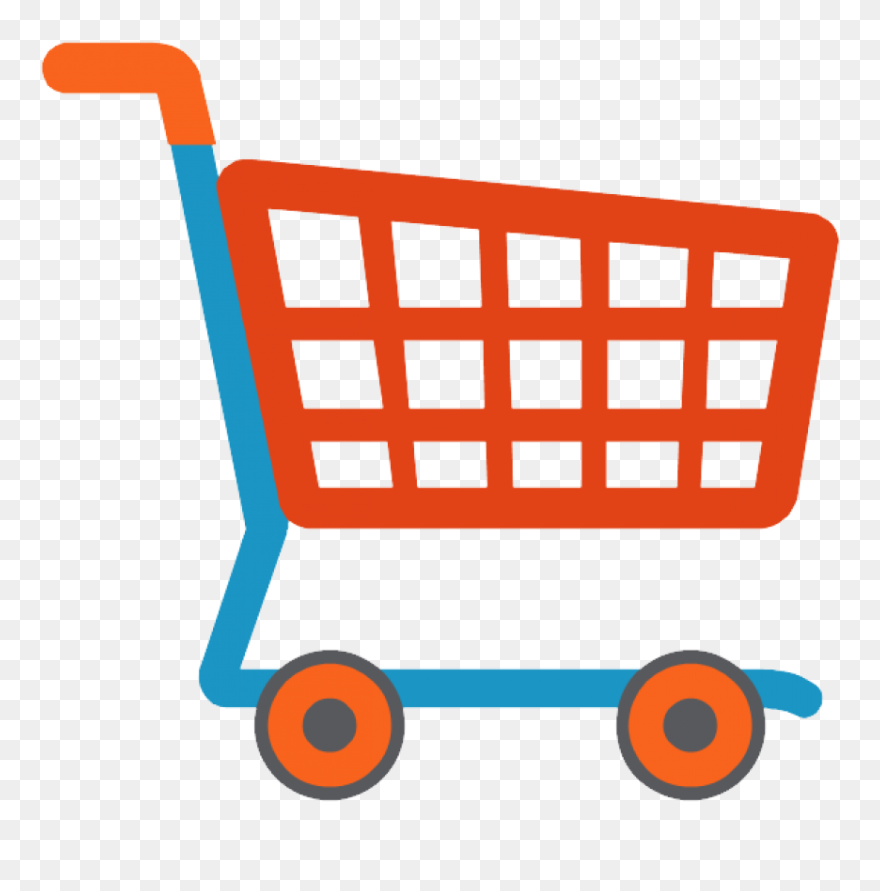 Trolley Vector Clipart - Shopping Cart Png Vector Transparent Png