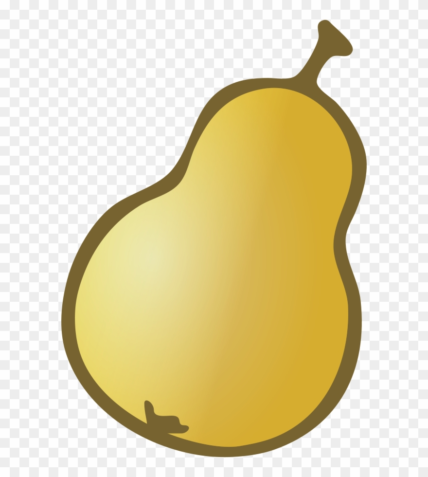 Pear Clip Art - Gambar Kartun Buah Pear - Png Download