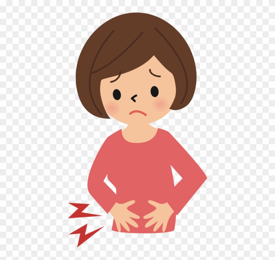 Abdominal Pain Abdomen Stomach Back Pain Symptom - Abdominal Pain Clipart Girl - Png Download