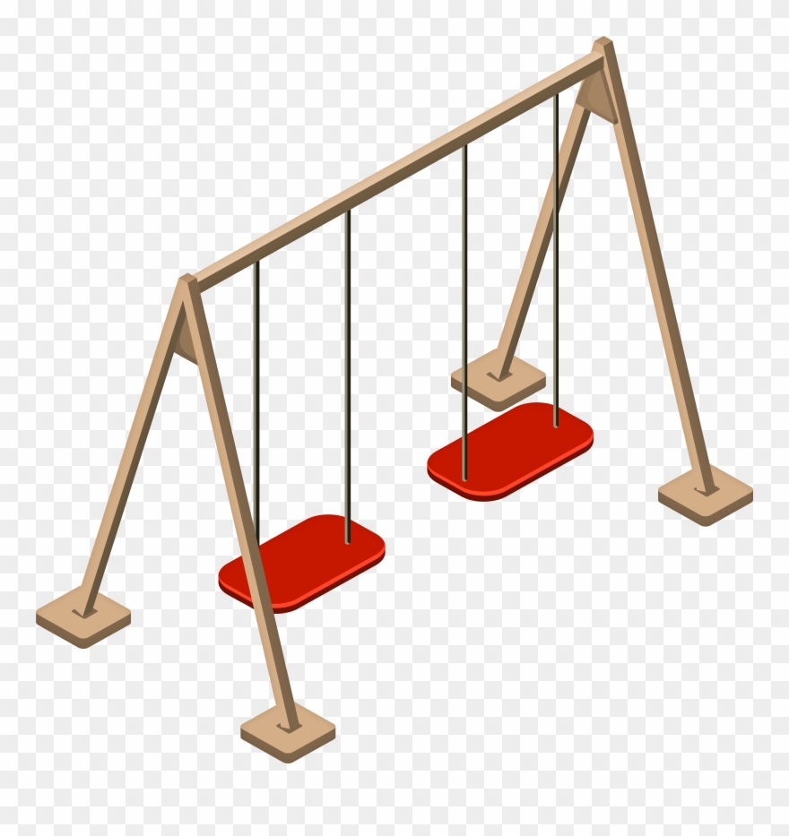 Double Wooden Swing Png Clip Art Transparent Png