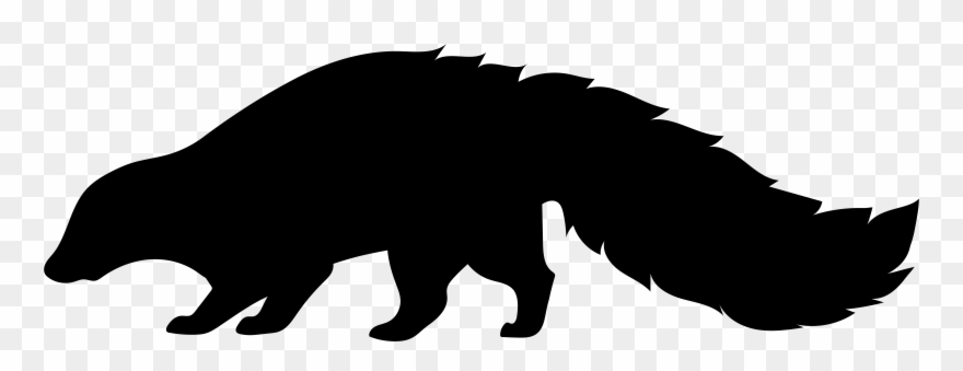 Skunk Silhouette Clip Art - Png Download