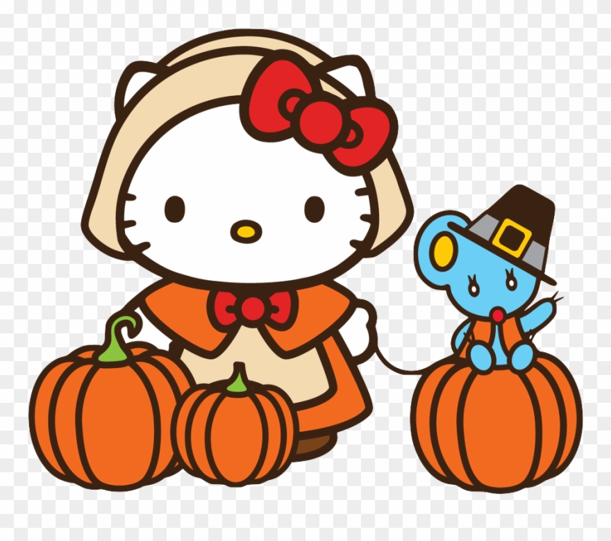 Pinterest And - Hello Kitty Thanksgiving Clipart