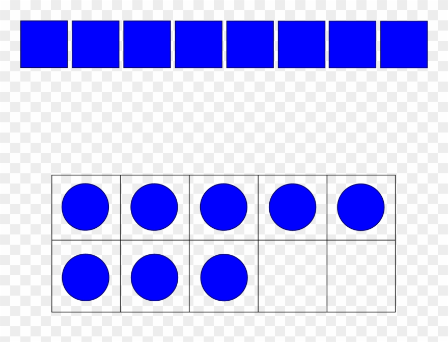 Black And White Teepee Clipart - 8 In Tens Frame - Png Download