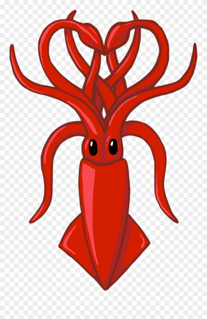 Vector Illustration - Squid Png Clipart