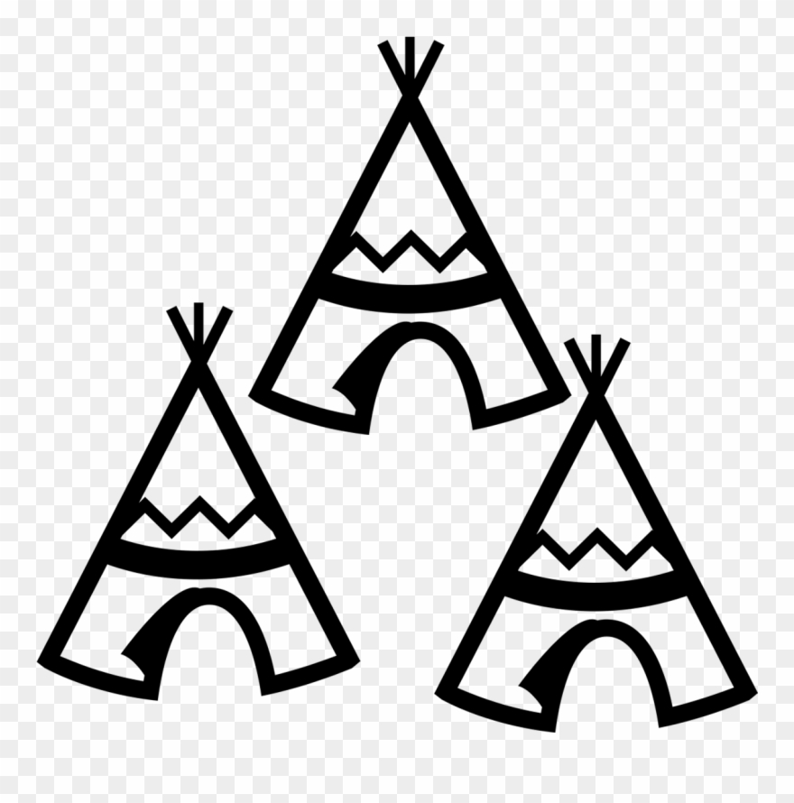 Teepee Vector - Simple Teepee Clip Art - Png Download