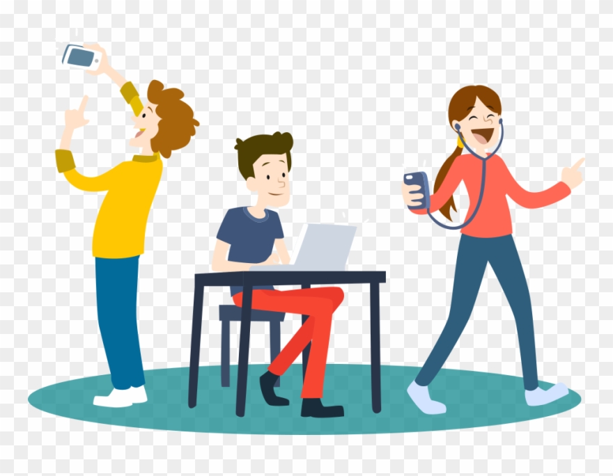 Enrollment Registration And Students - Affiliate Marketing Cartoon Clipart