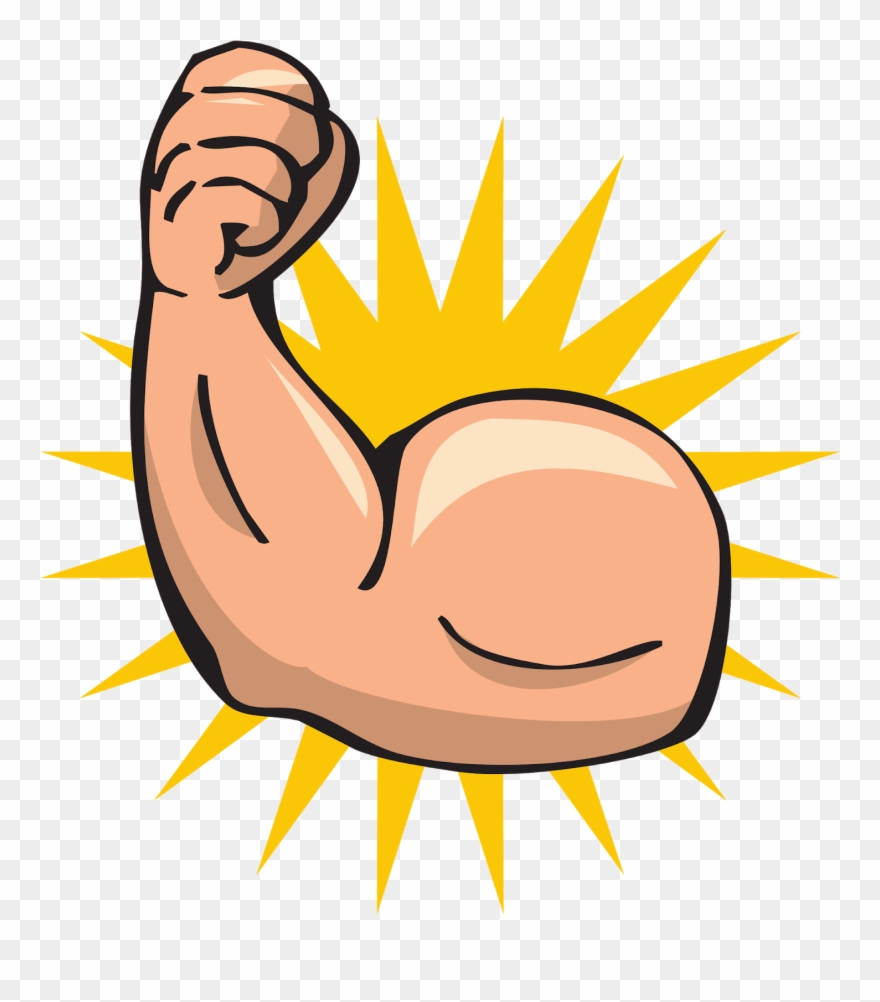 Medium Image - Strong Arm Cartoon Clipart