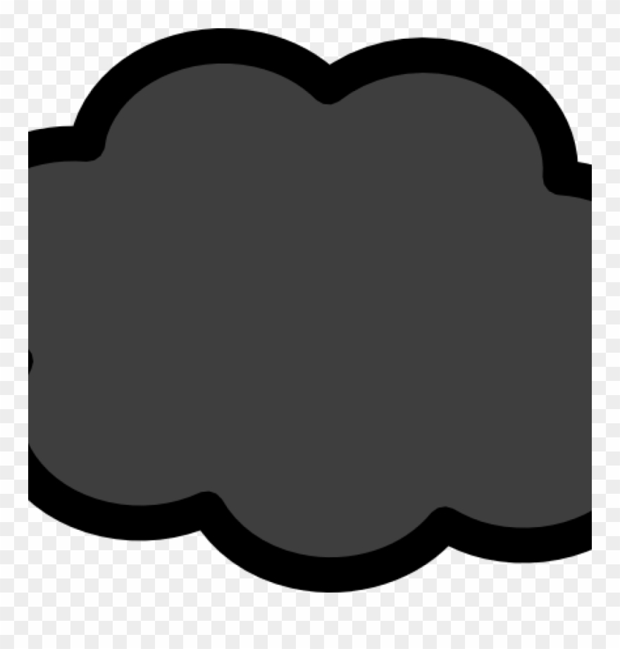 Storm Cloud Clipart Dark Clip Art At Clker Vector Online - Png Download