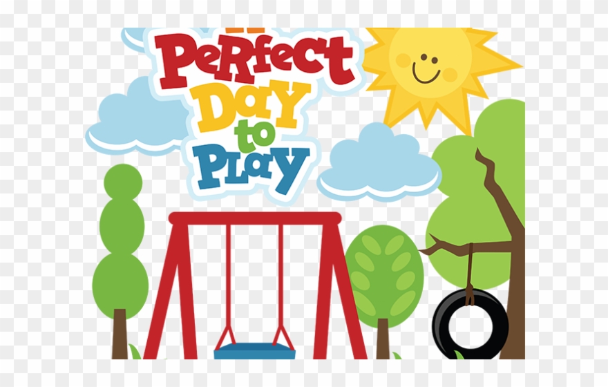 Tire Swing Clipart Green - Play Day Clipart - Png Download