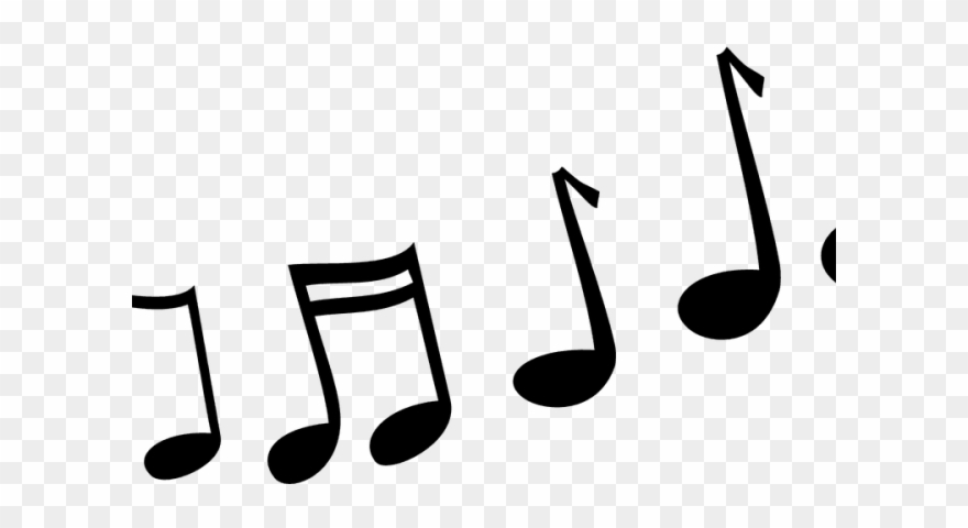 Noise Clipart Musical Sound - Music Note Cartoon Black And White - Png Download
