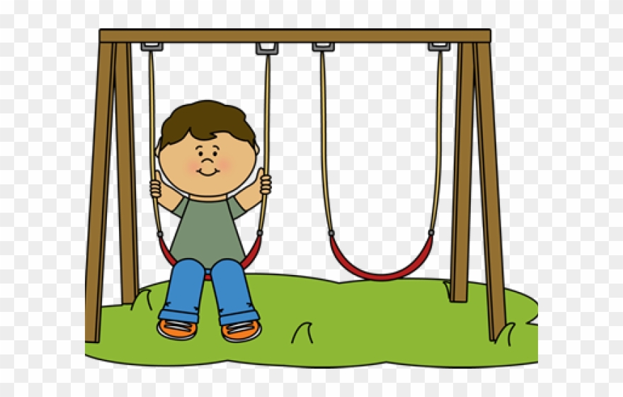Kids Swinging Clipart - Png Download