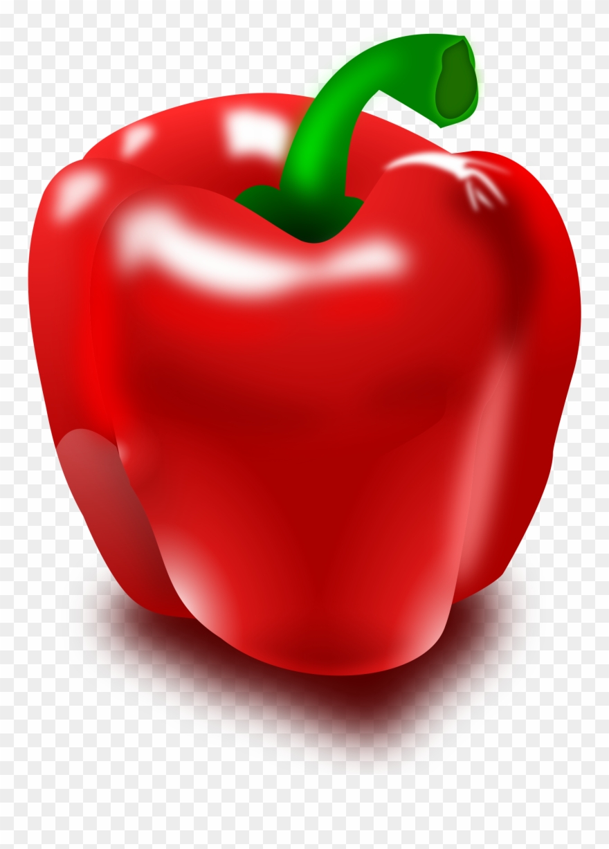 Pimiento Clip Art Pepper - Red Pepper Clipart - Png Download