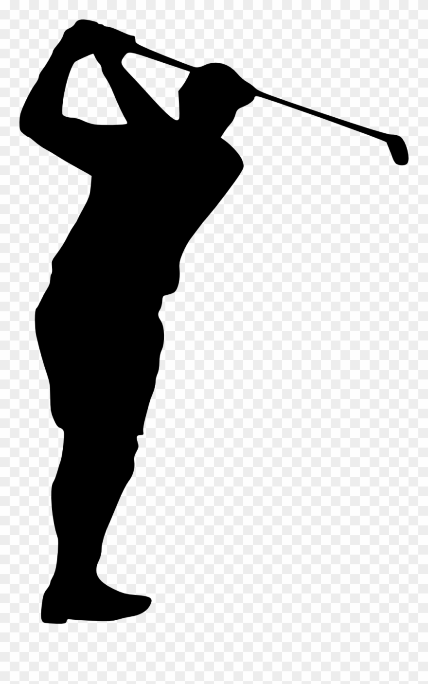 Golfing Clipart Golf Player - Golfer Silhouette Png Free Transparent Png