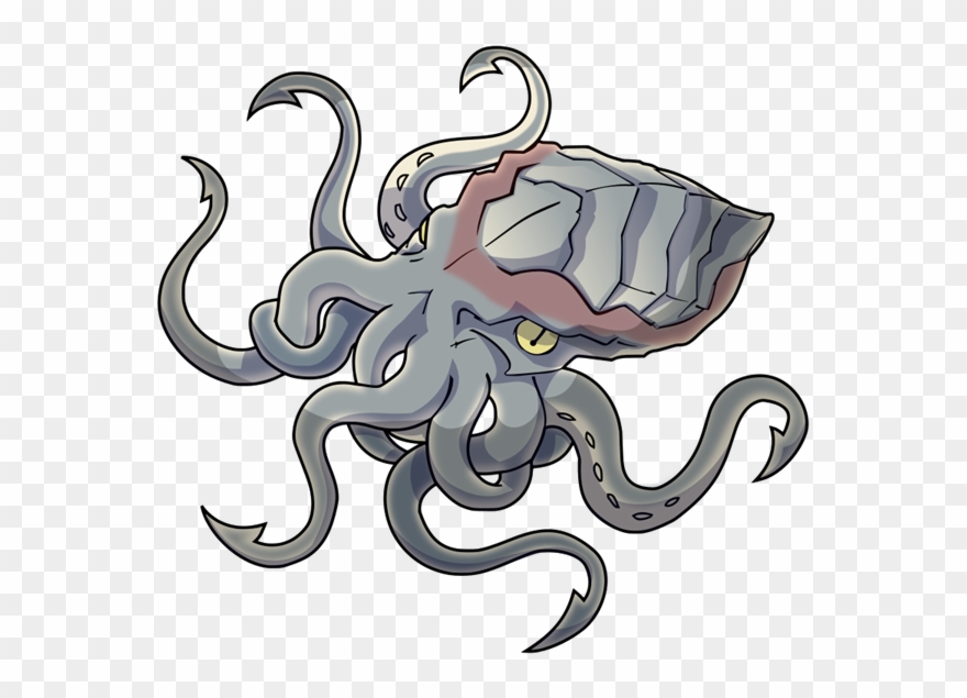 Squid Clipart Sea Monster - Cartoon Kraken - Png Download