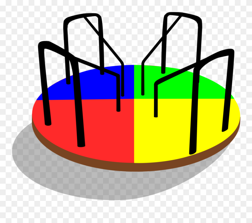 Swing Clipart Roundabout - Roundabout Clipart - Png Download