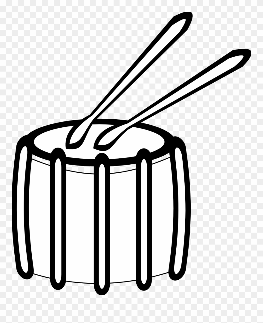 Collection Of Sounds Black And White - Snare Drum Clipart Black And White - Png Download