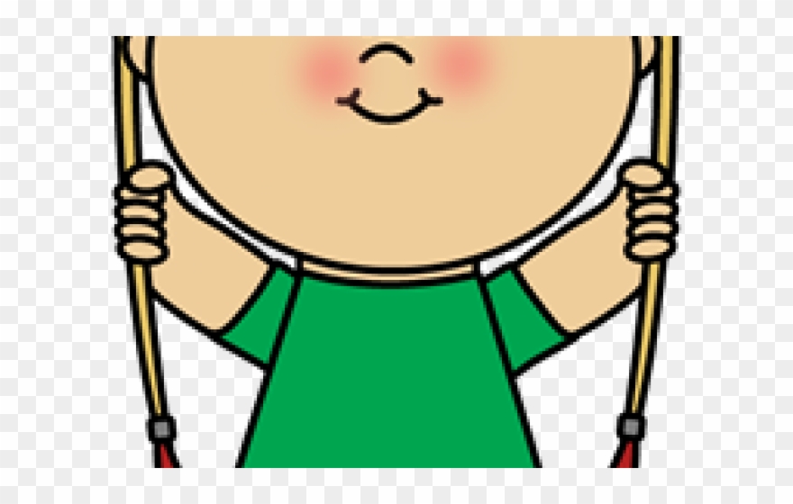 Swing Clipart Kid Recess - Girl On A Swing Clipart - Png Download