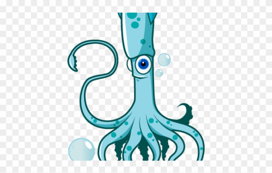 Squid Clipart Transparent Background - Squid - Png Download