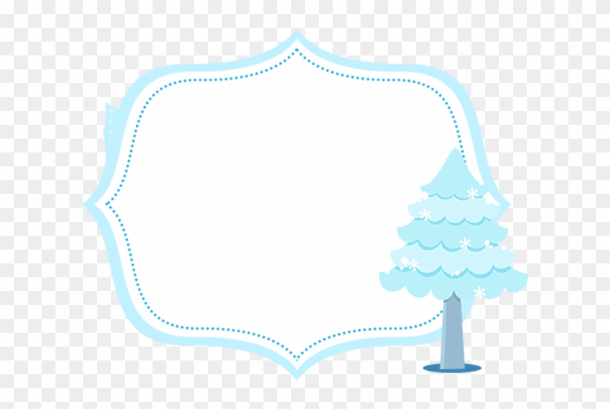 Frozen Christmas In Blue Free Printable Image - Illustration Clipart