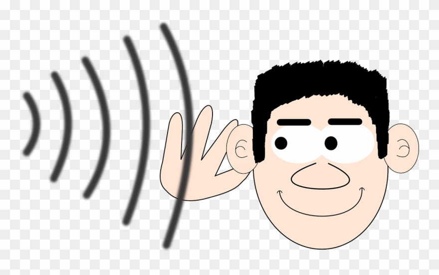 Ear Noise Cliparts - Ear Sound Waves Clipart - Png Download