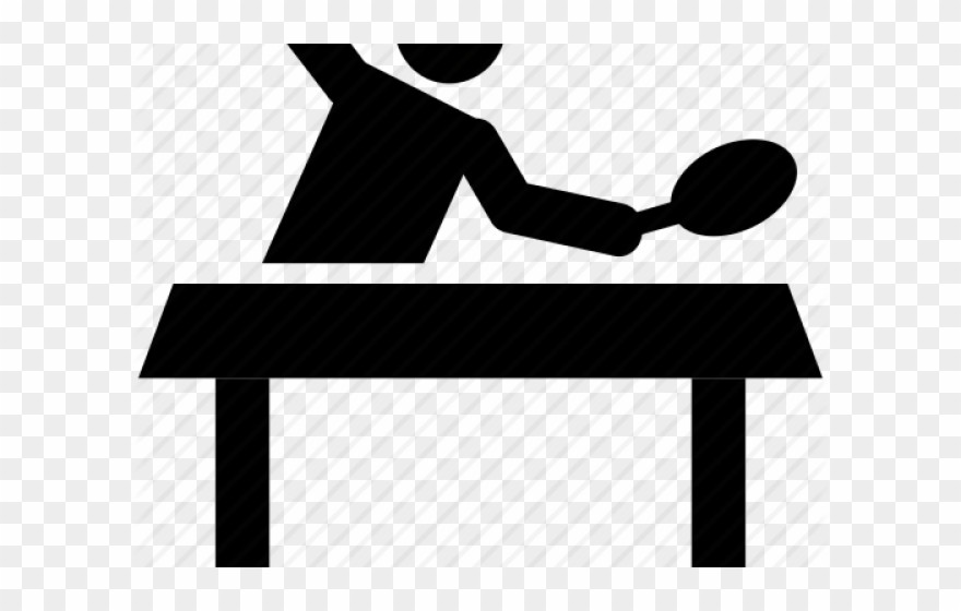 Ping Pong Clipart Table Tennis Player - Table Tennis Clip Art - Png Download