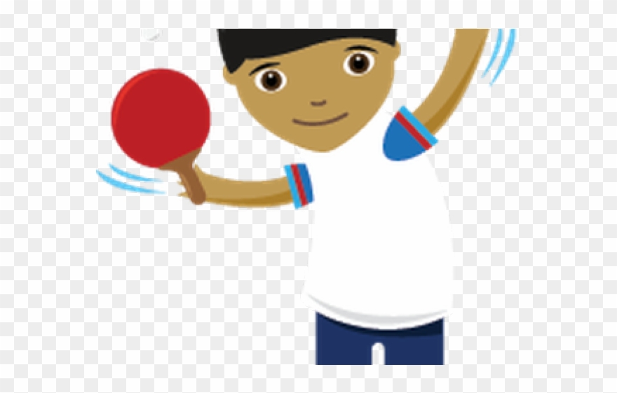 Ping Pong Clipart Sport Item - Animated Tennis Table - Png Download