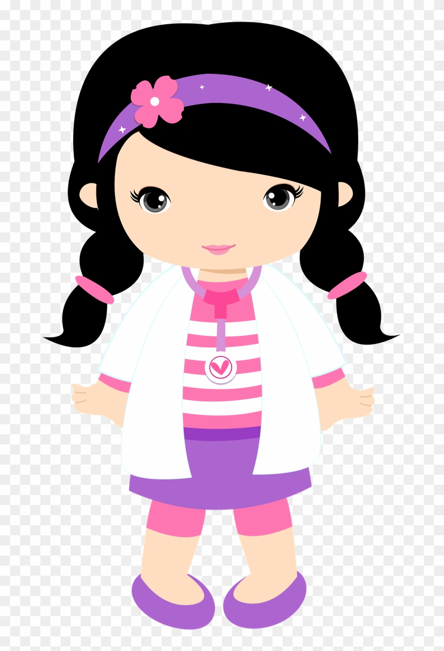 Girl Clipart, Anime Dolls, Doctors, Tiaras, Cardmaking, - Desenho De Boneca Medica Png Transparent Png