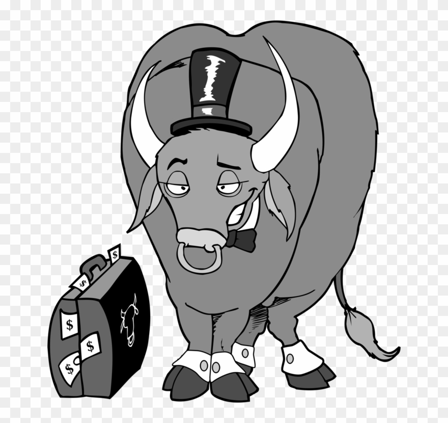Cattle Charging Bull Stock Market Exchange - Charging Bull Clipart