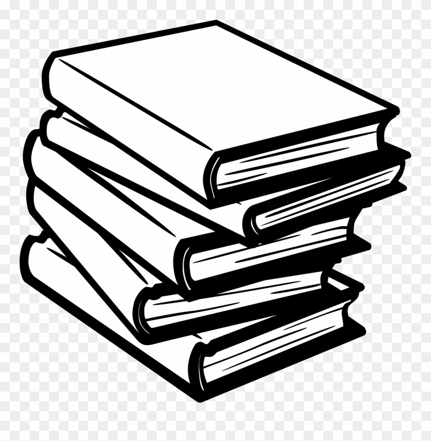 Clip Art Book Pictures 3 Clipart Of - Clip Art Of Books Black And White - Png Download