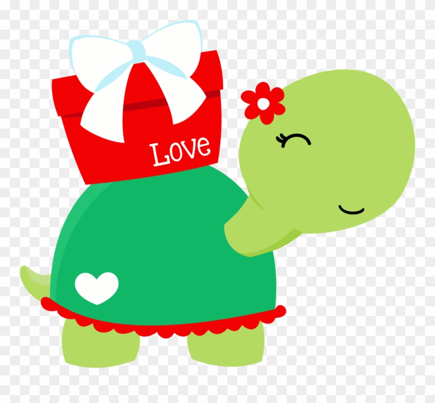 Turtle Love, Exibir, Clip Art, Pasta, Card Making, - Valentine's Day - Png Download