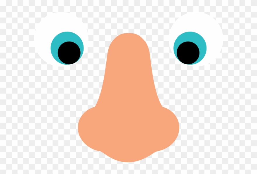 You Are Always Looking At Your Nose, Your Brain Just Clipart