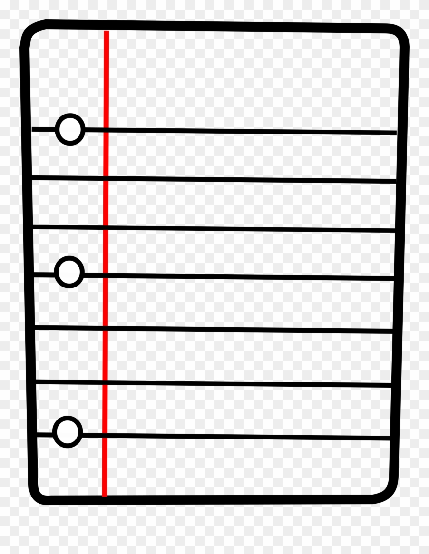 Printing And Writing Paper Notebook Paper Clip Drawing - Paper Clipart - Png Download