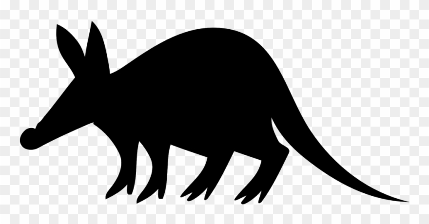 Financial Independence And Life Optimization - Silhouette Of An Aardvark Clipart