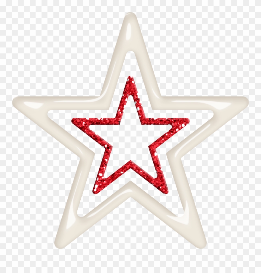 Star Clipart, Stars And Moon, Clip Art, Ribbons, Balloons, - 3 Stars Out Of 4 - Png Download