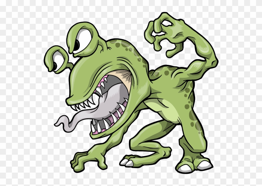 Stock Market Monster - Clip Art Scary Monster - Png Download