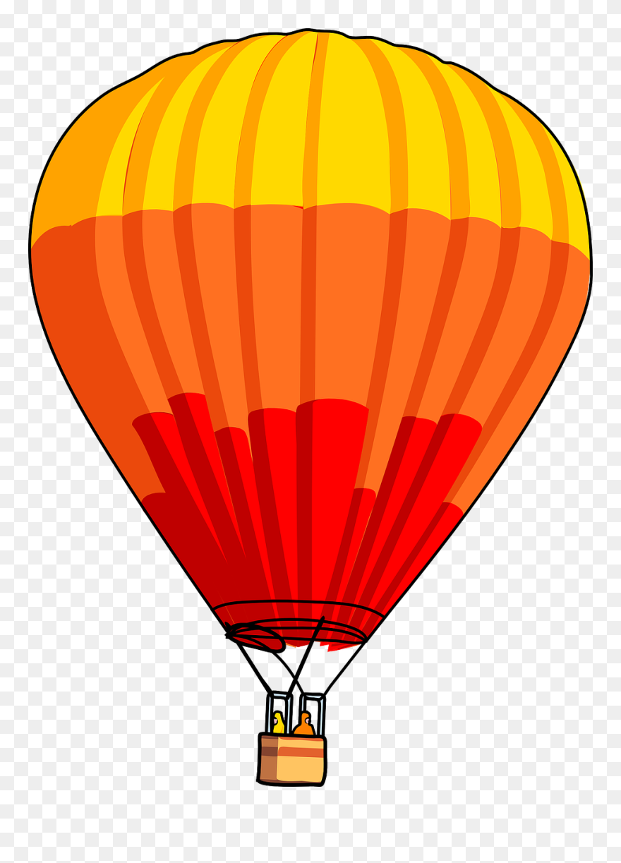 Vector Clip Art - Hot Air Balloon Clipart - Png Download